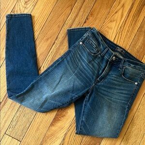Abercrombie & Fitch Blue Skinny Jeans with Natural Fading